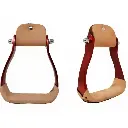 Hot Sale on Premium Blue, Red, Purple Customized Barrel Racing Aluminum 5" Wide Western Stirrups, Western Horse Tack Stirrups
