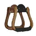 Top Quality Customized Leather Color Western Horse Riding Royal King Deep Roper Stirrups, Equestrian Royal Roper Stirrups