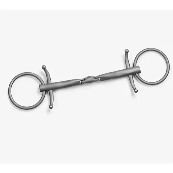Premium Quality Horse Riding Titanium bhoof Bits, Titanium Kimble hook Bits with snaffle mouthpiece, Horse riding Bits