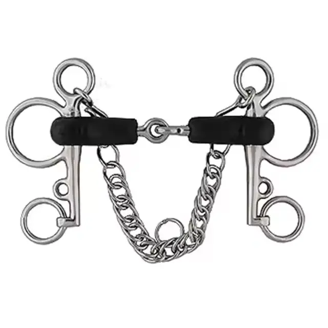 Premium manufactured 21 mm Tom Thumb Pelham Hard Rubber jointed Horse mouth Bits, Horse riding Tom Thumb Pelham Horse Bits