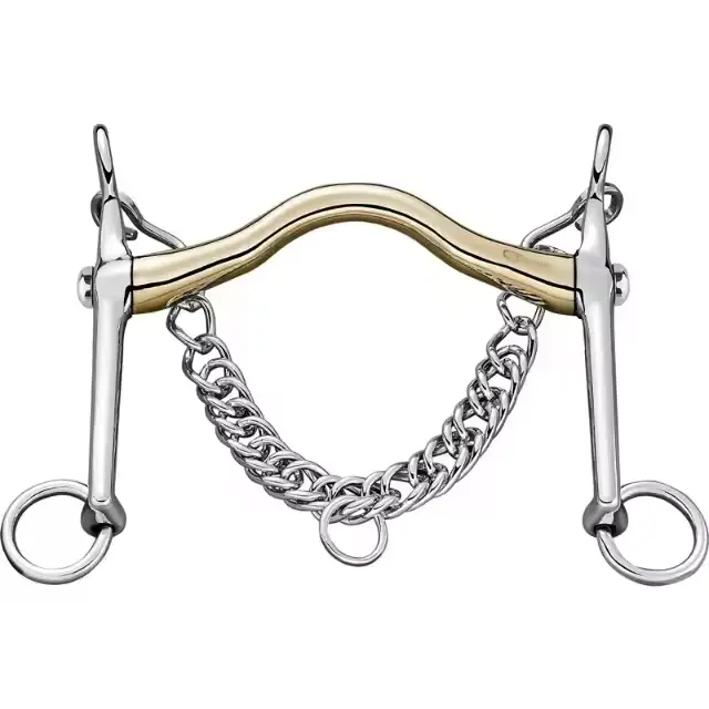 Top Notch Custom-Made Weymouth Horse Bits Chain 20 mm Stainless Steel Dressage Saddle Equipment Western Style Horse Riding 