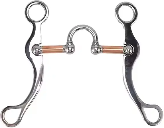 Horse Mouth Bit, Professional Equine Correction Bit, 5" Horse Bit Western Trench, Horse Mouth Bit Roller, Western Snaffle Bits 