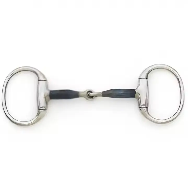 Hot sale wholesale Blue Steel Medium Weight Eggbuttt Round Ring Stainless Steel horse equipment horse bits 