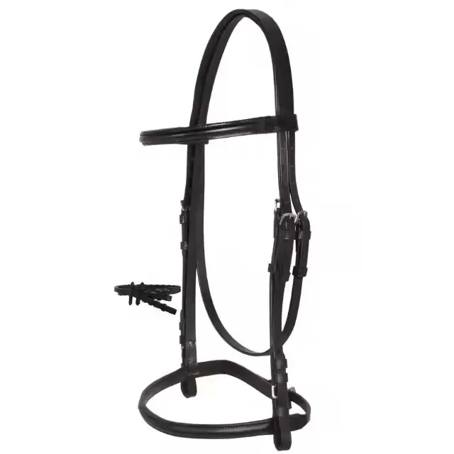 Top Notch Craftmanship Black Brown Raised Eventing Leather Horse English Bridle Stitched, Adjustable Dressage Horse Bridle