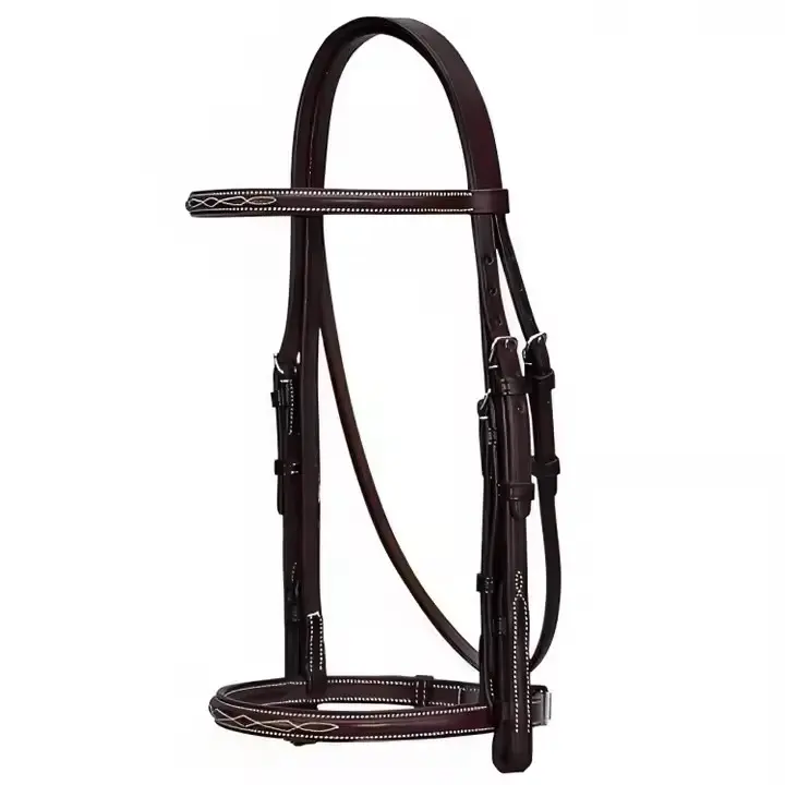 Hot Sale Horse Bridle Brown, Leather Bridle for Horses, Full Size Single Crown Bridle, Horse saddlery leather products
