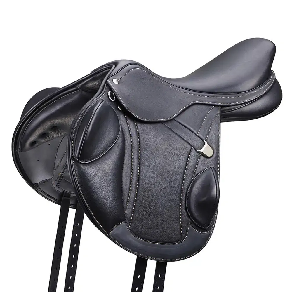 Wholesale High Quality Best Selling Leather Products For Horse Riding Using Custom logo Feature Shining Jumper Saddle 