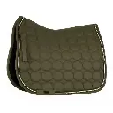 Hot Sale Customized Horse Riding Dressage Saddle Pad Premium Equestrian Tack with Crystal Trim Quilting Circle Design 