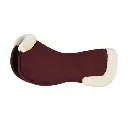 Romb quilting Horse Riding half Saddle Pads Wholesale with memory foam pad and faux fur 