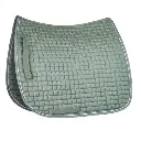 100% Cotton Horse Riding All Purpose Dressage Saddle Pads Wholesale with soft padding & two toned trim in square 