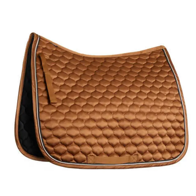 Honeycomb quilting Horse Riding All Purpose Dressage cut Saddle Pads Wholesale with soft padding & Satin like fabric 