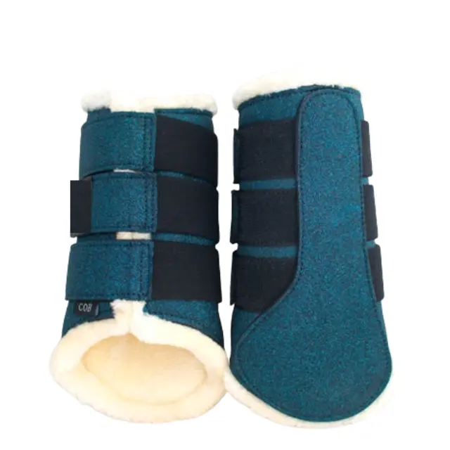Top Trending Horse Leg Protection Boots with 3 adjustable straps & Hard strike pads, Horse Glitter Protection Brushing Boots 