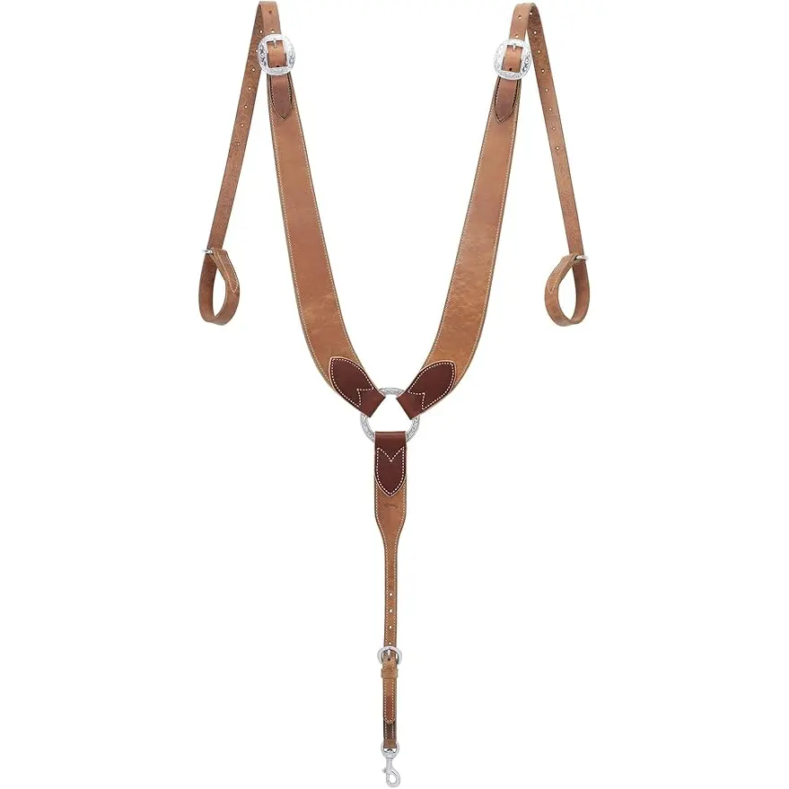 Top Quality Western Weaver Leather Premium Harness Leather Breast Collar, Weaver Leather Pulling Breast Collar, Horse Collar 