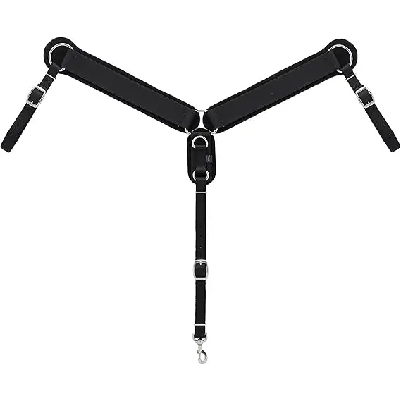 Wholesale Handmade Western Horse Leather Working Tack Breast Collar, Horse Riding Western Breast Collars 