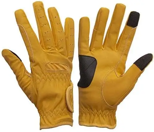 New Arrival leather Equestrian Grip Leather Touchscreen Horse Riding Gloves, Equestrian Silicon Grip Horse Riding Gloves 