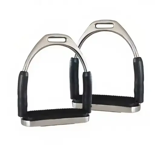 Premium Quality Flexi Safety Stirrups Horse Riding Bendy Irons Stainless Steel Saddle Accessories, Horse Flexi Horse Stirrups
