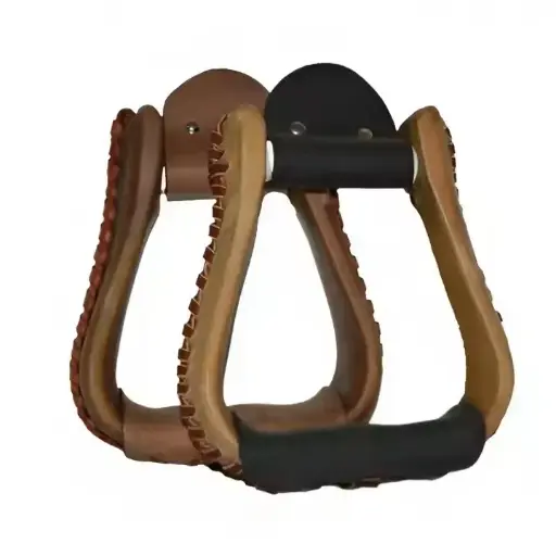 Top Quality Customized Leather Color Western Horse Riding Royal King Deep Roper Stirrups, Equestrian Royal Roper Stirrups
