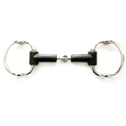 Customized Craftmanship Horse Bits Rubber Mouth Eggbutt Gag in custom sizes, 23mm Mouth size Tack horse Bits