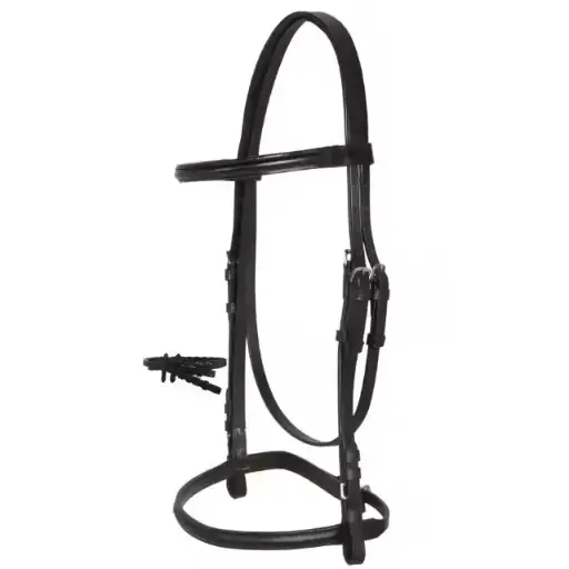 Top Notch Craftmanship Black Brown Raised Eventing Leather Horse English Bridle Stitched, Adjustable Dressage Horse Bridle