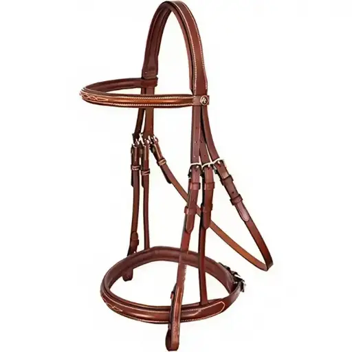 Top Notch Brown Designer Havana Leather Dressage Horse Bridle Traditional English Saddle Padded Nose Band Handmade Craftsmanship 