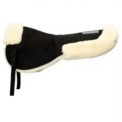 New Equestrian Horse Riding Wool Saddle Half Pad with pockets & Shock Absorbing, Horse Riding Tack lambs wool half saddle pads 