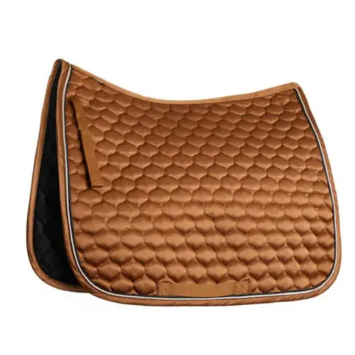 Honeycomb quilting Horse Riding All Purpose Dressage cut Saddle Pads Wholesale with soft padding & Satin like fabric 