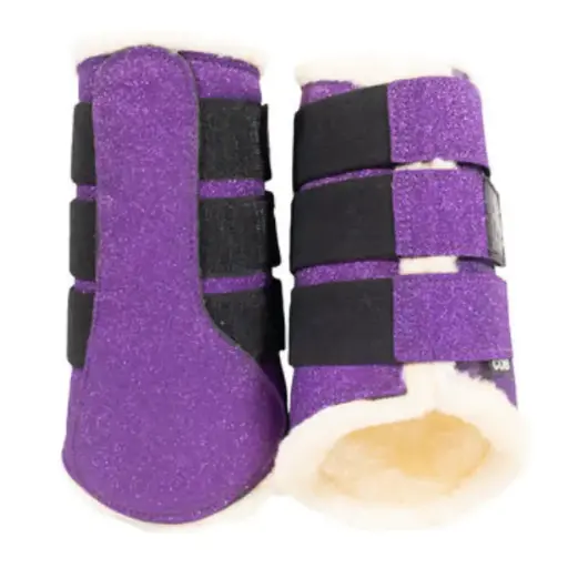 Top Quality Leg Protection Glitter Boots Soft comfortable outer fabric, that is wipe clean or fully washable, Brushing Boots 