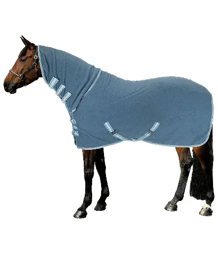 Top Quality Horse Riding Activity Fleece Rug with Roll-up Neck Piece, Polar Fleece Moisture absorbing with Straps Horse Rugs 