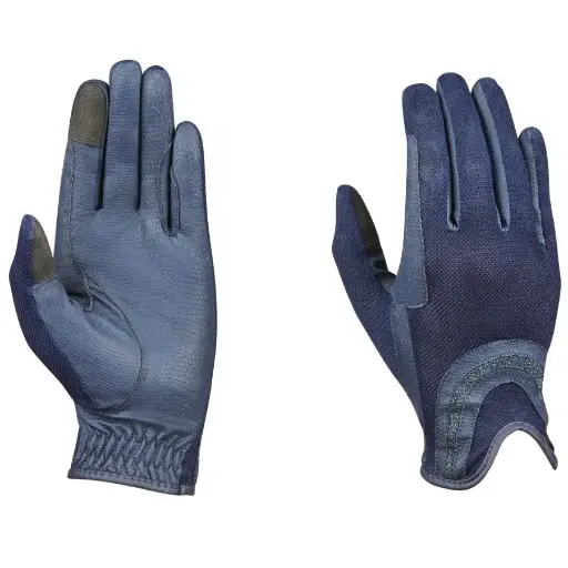 Top Notch Breathable Pull On Glitter Mesh Back Riding Gloves with Air Dry Features, Customized Color Glitter Horse riding Gloves 