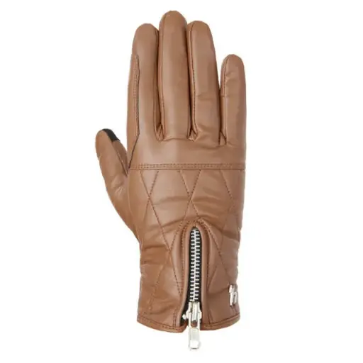 Premium Quality Women's Leather Winter Riding Gloves with Metal zipper & Quilting, Warm fleece lining Custom Horse Riding Gloves 